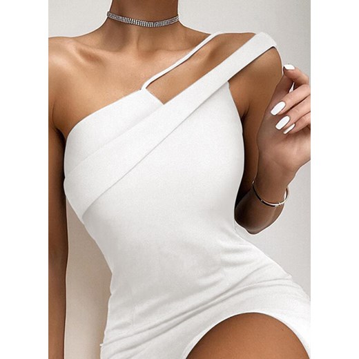 101022-WHITE (S) Sukienka L wyprzedaż sandbella