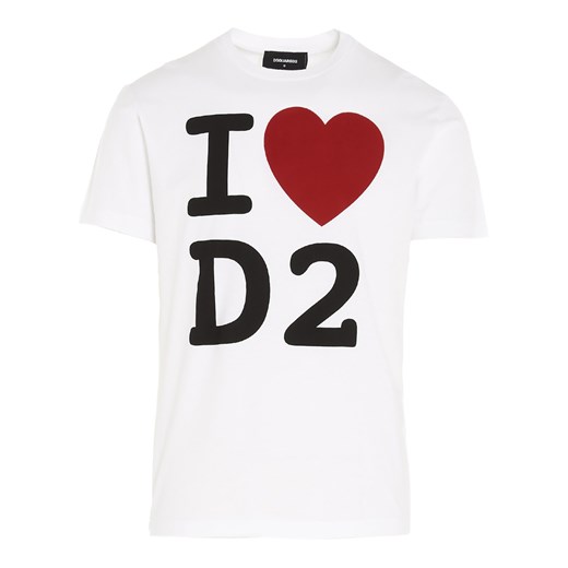 T-shirt z nadrukiem Dsquared2 S wyprzedaż showroom.pl