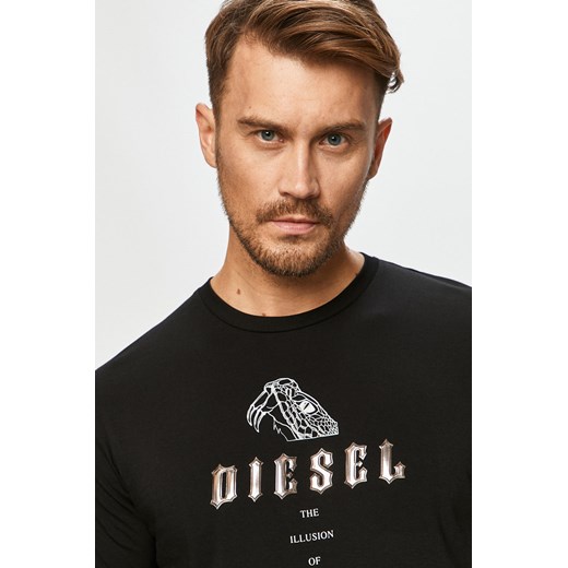 T-shirt męski Diesel z bawełny 