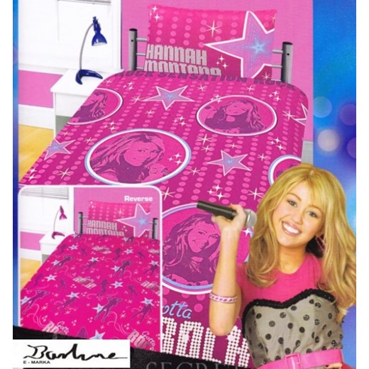 ŚPIEWAJĄCA PIŻAMKA HANNAH MONTANA – NUTKA I MIKROFON barline rozowy bluzka koszulowa
