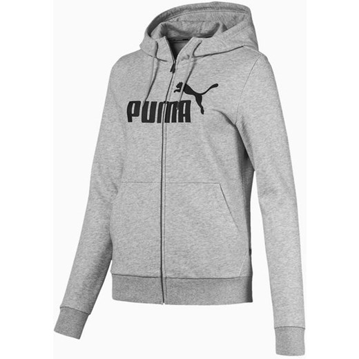 Bluza damska z kapturem Essentials Logo Hooded Puma (grey melange) Puma XL promocyjna cena SPORT-SHOP.pl