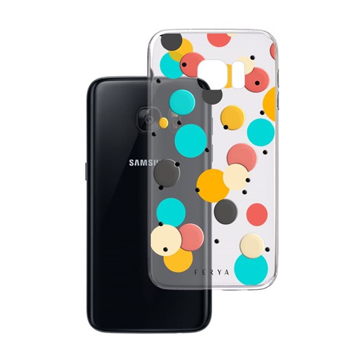 Etui amortyzujące uderzenia do Samsung Galaxy S7, z unikatową grafiką 3D ferya SPOTS Samsung 3mk