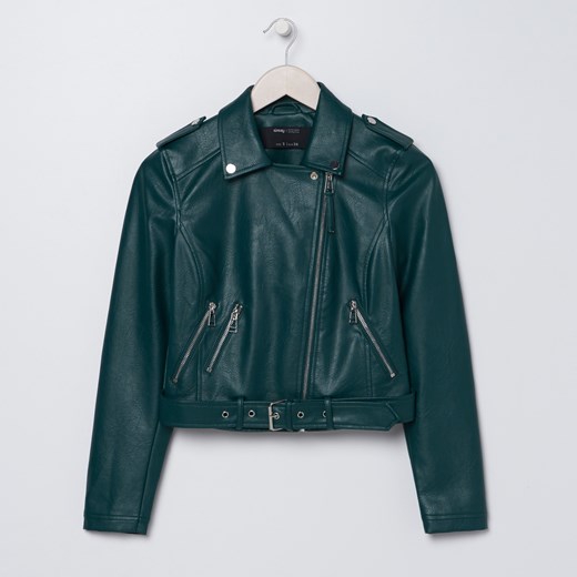 Sinsay - Ramoneska z paskiem - Khaki Sinsay L Sinsay