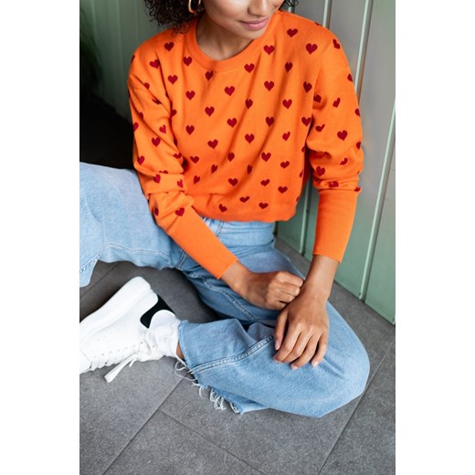 Sweter Roma Orange Laurella S wyprzedaż LAURELLA