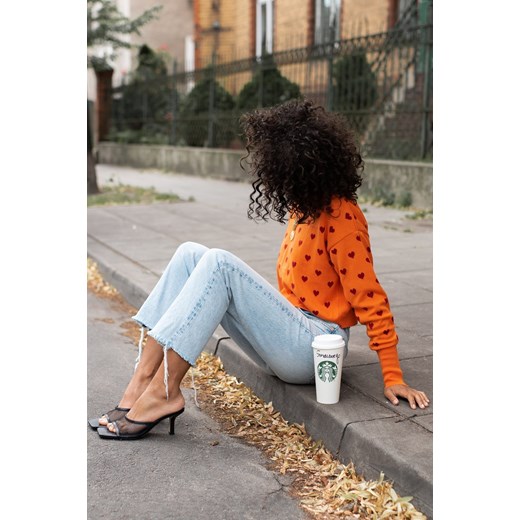 Sweter Roma Orange Laurella S LAURELLA wyprzedaż