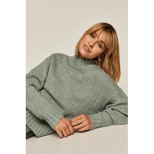 Sweter damski z recyklowanego poliestru zielony Medicine L wearmedicine