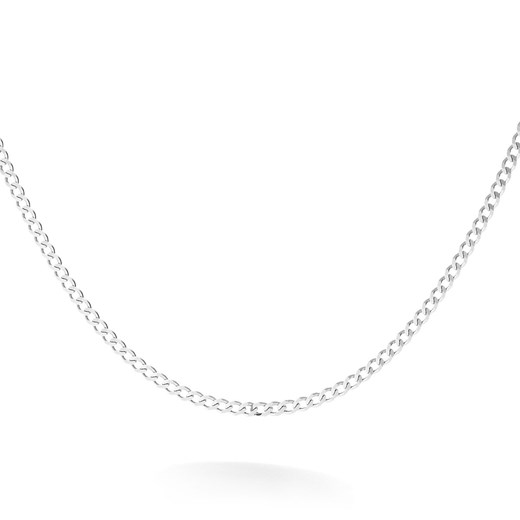 Srebrny łańcuszek pancerka diamentowana 925 : Długość (cm) - 60, Kolor pokrycia srebra - Pokrycie Jasnym Rodem Giorre GIORRE