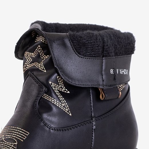 Botki Royalfashion.pl czarne 