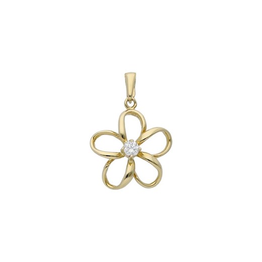 złota zawieszka kwiat z cyrkonią Irbis.style Uniwersalny irbis.style