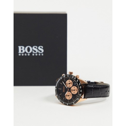 BOSS – Talent – Czarny zegarek One Size wyprzedaż Asos Poland