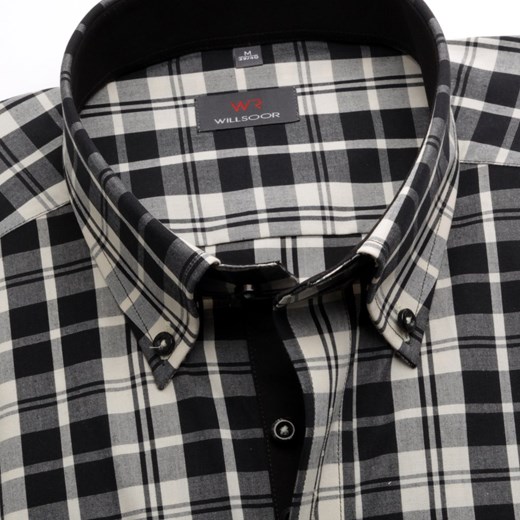 Koszula Slim Fit (wzrost 176-182) willsoor-sklep-internetowy szary koszule