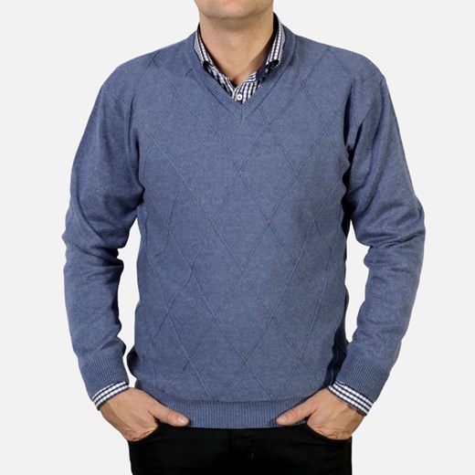 Sweter Willsoor willsoor-sklep-internetowy niebieski sweter