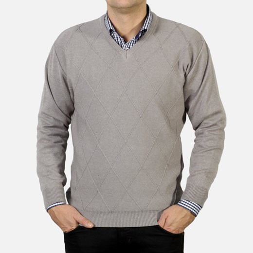 Sweter Willsoor willsoor-sklep-internetowy szary sweter