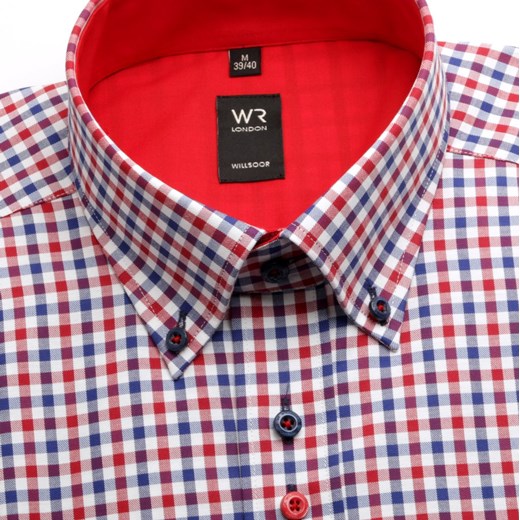 Koszula WR London (wzrost 176-182) willsoor-sklep-internetowy fioletowy elegancki