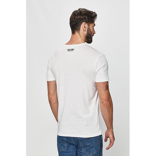 T-shirt męski Moschino biały 