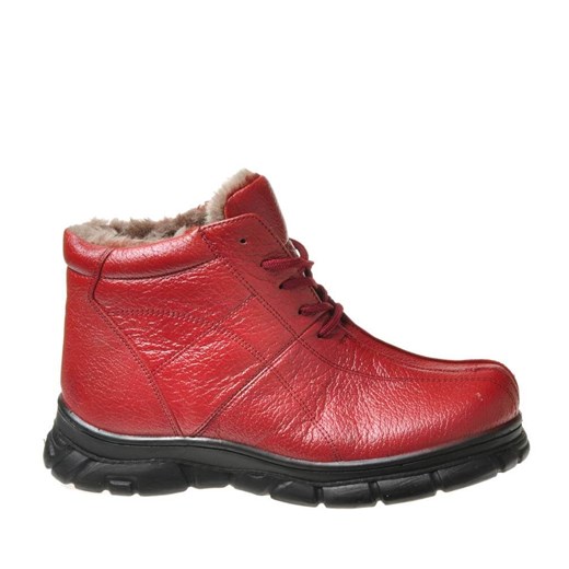 Buty zimowe dziecięce Pantofelek24 czerwone trzewiki 