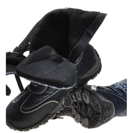 Buty zimowe dziecięce Pantofelek24 w nadruki śniegowce sznurowane 