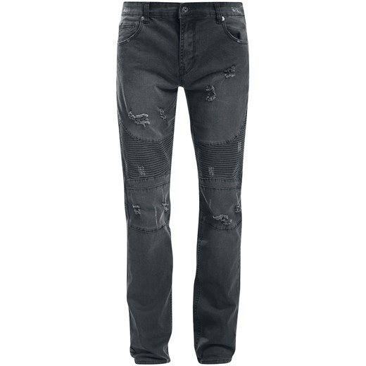 Forplay - Biker Pants - Jeansy - czarny W36L34 EMP