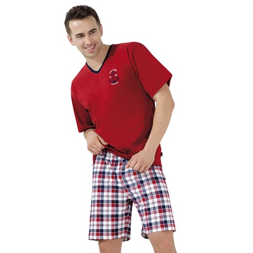 Piżama męska "Regatta" cornette-underwear czerwony klasyczny