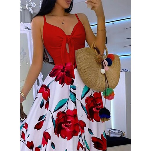 Sukienka Sandbella maxi w kwiaty