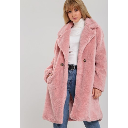 Różowy Płaszcz Winder Renee XL/XXL Renee odzież