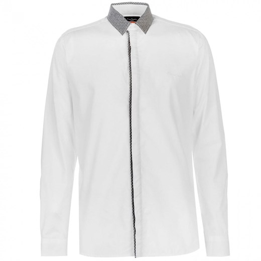 Pierre Cardin Jacquard Collar Long Sleeve Shirt Mens Pierre Cardin M Factcool