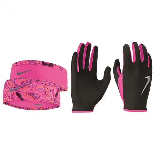 Nike Running Headband and Glove Set Ladies Nike M Factcool