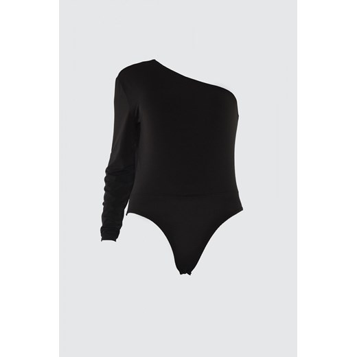Trendyol Knitted Body WITH Black One Shoulder Press-studs Trendyol M Factcool