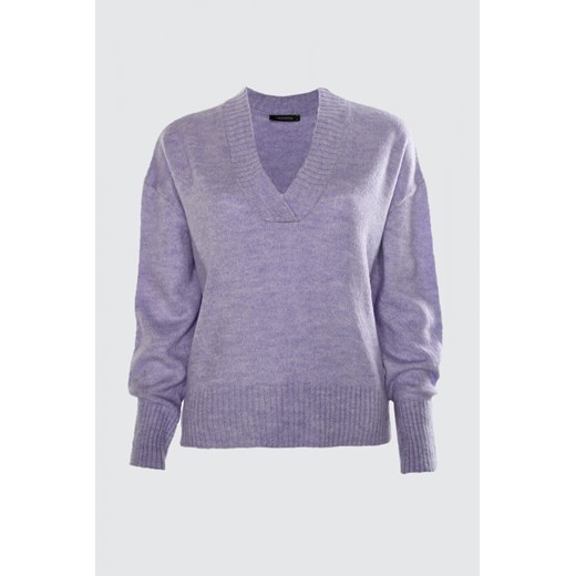 Sweter damski Trendyol z dekoltem w serek casual Odzież Damska QW fioletowy VZWK Sweter damski Trendyol z dekoltem w serek casual Odzież Damska QW fioletowy VZWK