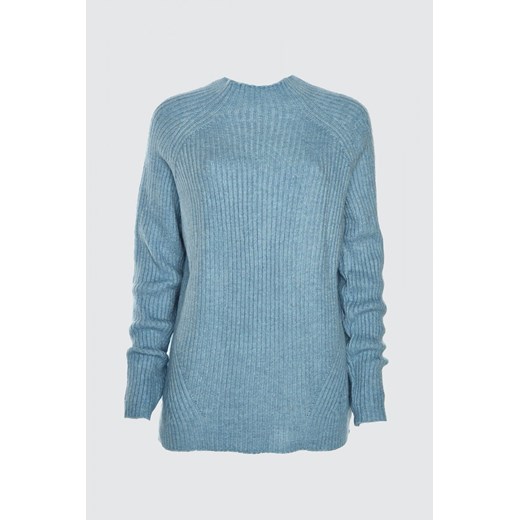 Trendyol Blue Fitilli Upright Collar KnitSweater Trendyol M Factcool