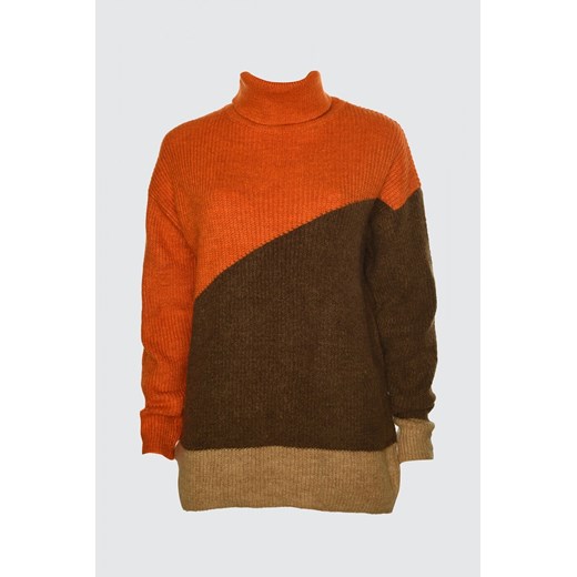 Trendyol Orange Block Detailed Knitwear Sweater Trendyol S Factcool