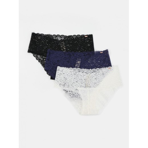 Set of three lace panties in black, blue and white DORINA Dorina XXL Factcool