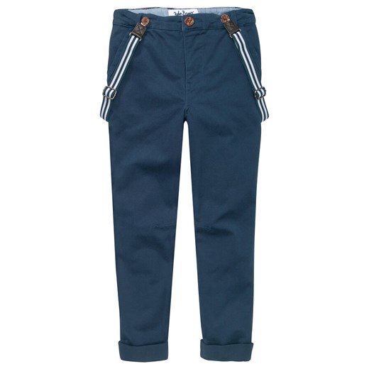 Spodnie chłopięce chino na szelkach (2 części), Slim Fit | bonprix Bonprix 134 bonprix