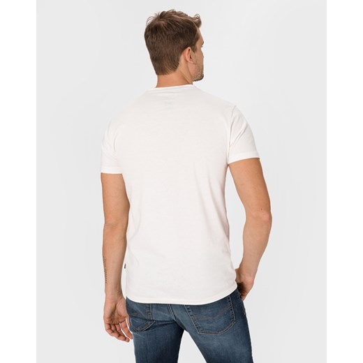 T-shirt męski Salsa Jeans biały z krótkimi rękawami 