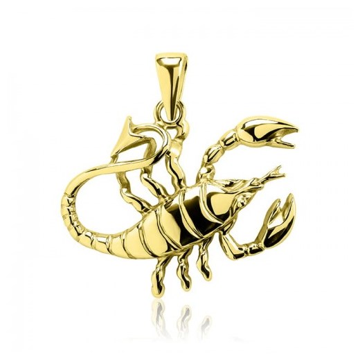 Złota zawieszka znak zodiaku "Skorpion" duża Hosa Hosa
