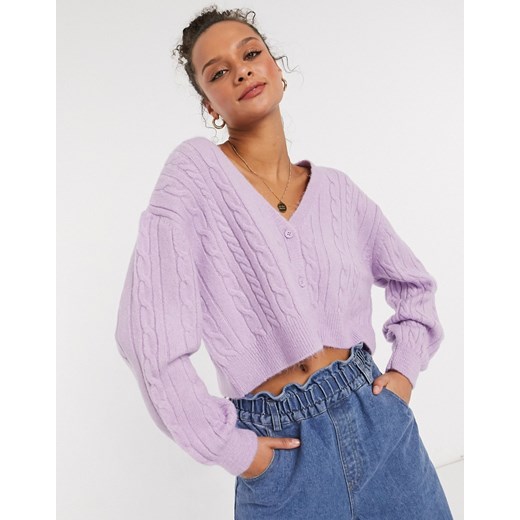 Sweter damski fioletowy Asos bez wzorów Odzież Damska SJ fioletowy DYJN Sweter damski fioletowy Asos bez wzorów Odzież Damska SJ fioletowy DYJN