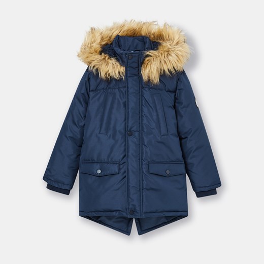 Sinsay - Parka chłopięca ECO AWARE - Granatowy Sinsay 146 Sinsay