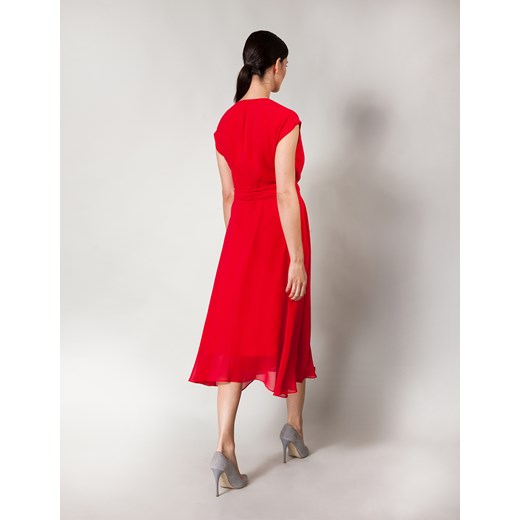Czerwona kopertowa sukienka MOLTON Molton 38 Molton