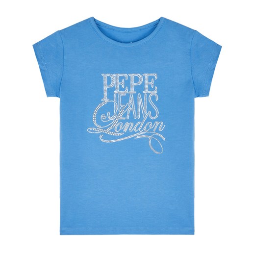Pepe Jeans T-Shirt Aquaria PG502478 Niebieski Regular Fit Pepe Jeans 4 MODIVO okazyjna cena