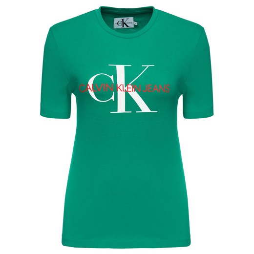 Calvin Klein Jeans T-Shirt IB0IB00213 Zielony 12 okazja MODIVO