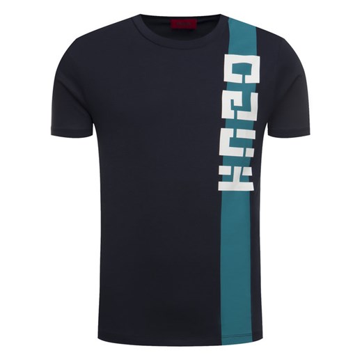 Hugo T-Shirt Dech 50421675 Granatowy Regular Fit L okazja MODIVO