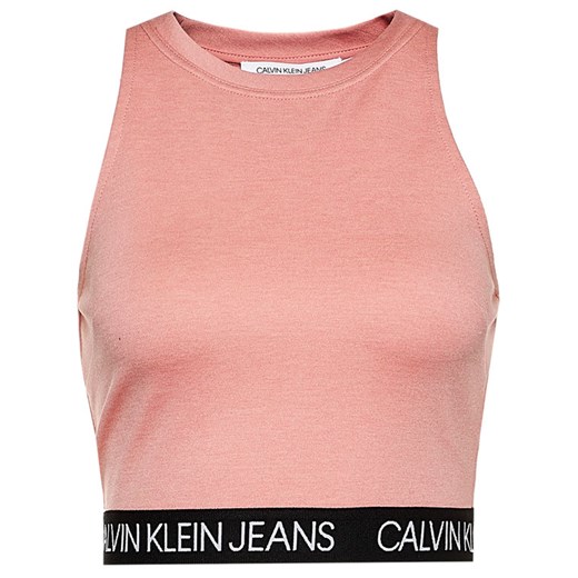 Calvin Klein Jeans Top Milano J20J213044 Różowy Slim Fit XS okazyjna cena MODIVO
