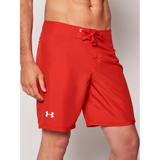 Under Armour Szorty kąpielowe Shore Break Emboss Boardshort 1325890 Czerwony Regular Fit Under Armour 32 MODIVO wyprzedaż