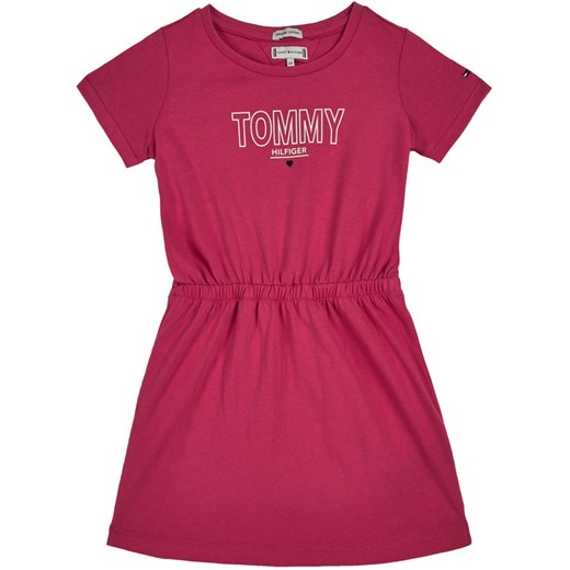 TOMMY HILFIGER Sukienka codzienna Jersey KG0KG05158 M Różowy Regular Fit Tommy Hilfiger 6 wyprzedaż MODIVO