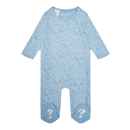 Odzież dla niemowląt niebieska Guess w nadruki chłopięca 