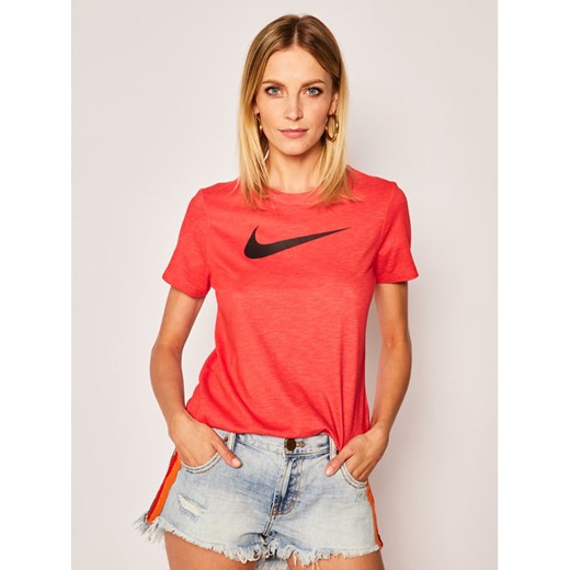 NIKE Koszulka techniczna Dry Tee AQ3212 Czerwony Regular Fit Nike L okazja MODIVO