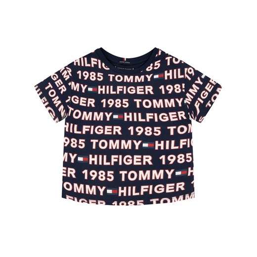 TOMMY HILFIGER T-Shirt Aop Tee KB0KB05423 M Granatowy Regular Fit Tommy Hilfiger 6 MODIVO wyprzedaż