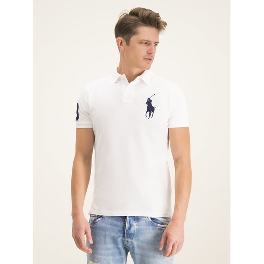 Polo Ralph Lauren Polo 710781433002 Biały Slim Fit Polo Ralph Lauren XXL MODIVO promocyjna cena