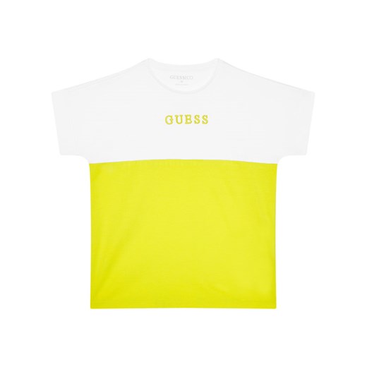 Guess T-Shirt J0YI12 K8HM0 Żółty Regular Fit Guess 16Y MODIVO promocyjna cena