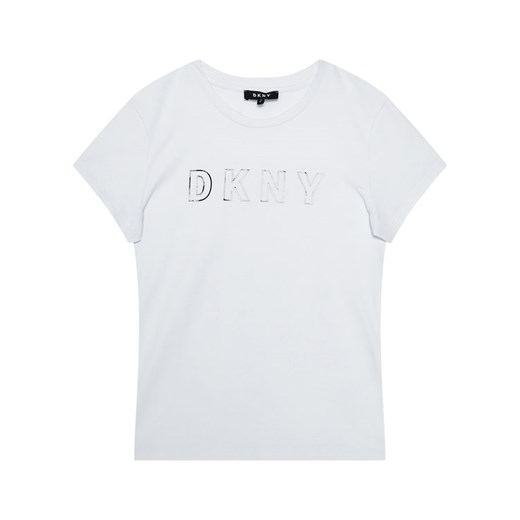 Bluzka dziewczęca DKNY letnia z krótkimi rękawami 
